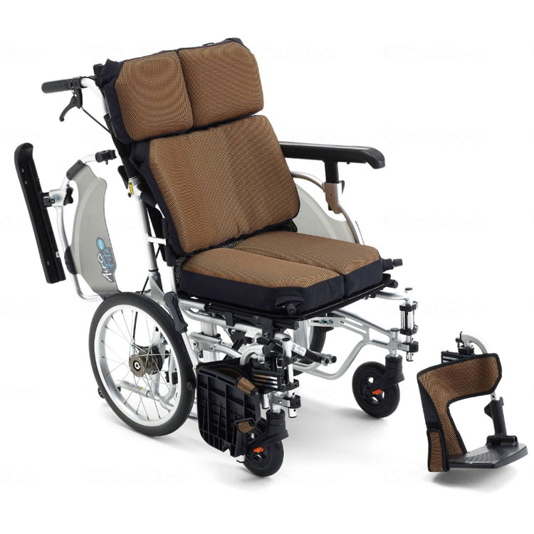 非課税】介助用車椅子 エアフィッツ・プレミアム16 AFP-16｜アルミ製 