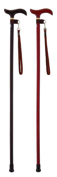 木製杖 スリムタイプ 直径16mm 長さ85cm 身長約160cm台｜一本杖（つえ 