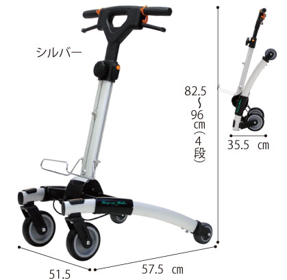 キャリーナウォーカーライト シルバーカー シルバーカー 歩行補助車 コンパクト 介護用品の通販 販売店 品揃え日本最大級 快適空間スクリオ