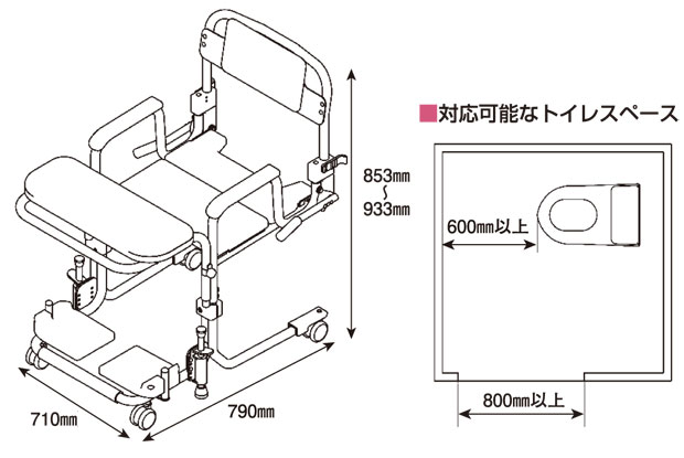 らくらく移乗車いす 乗助さん２ TNB-F 移乗 イデアライフケア 老人