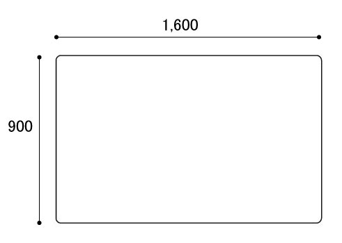 福祉施設用昇降式テーブルTRシリーズ角型160×90 TR-1690｜介護施設向け