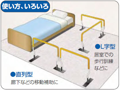 ミニ平行棒 ささえ愛 TY500｜歩行訓練・平行棒｜介護用品の通販・販売