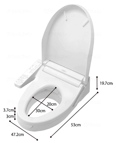 TOTO EHVbgt⍂֍SB 30mm(3cm) M[(EWCS450S-49)̃TCY